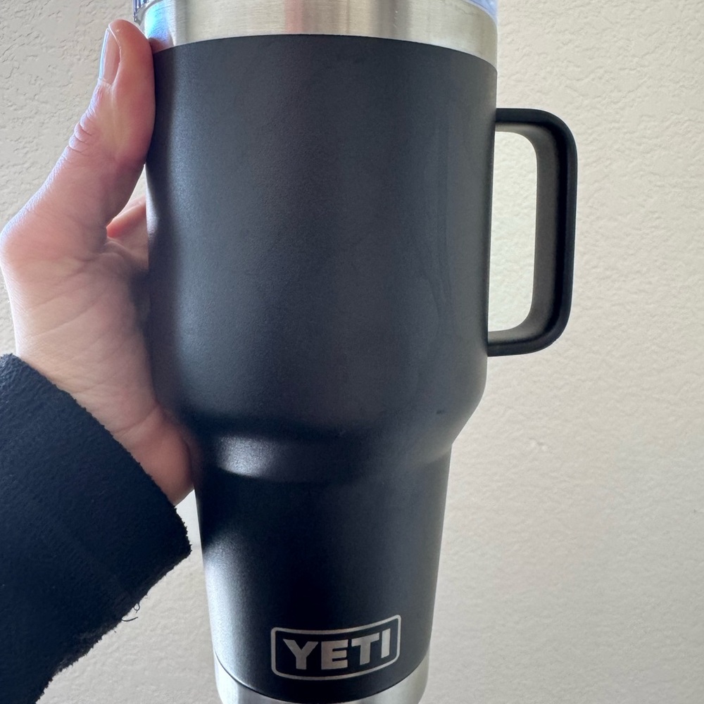 YETI Matte Black Mug with Handle